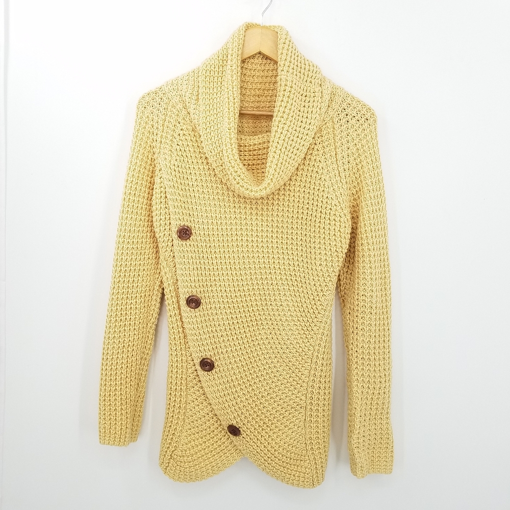 3/$25Unbrand Chunky Waffle Knit Turtleneck Sweater